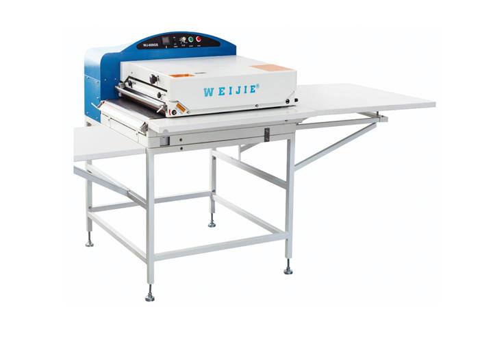 WJ-600GS Máquina de prensa de fusión textil de tela continua de alta calidad 